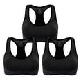 thumbnail image 1 of Rirool 3-Pack Women's Racerback Sports Bras, High-Impact Workout Yoga Gym Activewear Fitness Bra XL, 1 of 8
