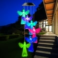 thumbnail image 1 of Rirool Angel Color Changing Solar Wind Chime - Waterproof LED Light for Outdoor Decoration, 1 of 7