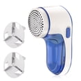 thumbnail image 1 of Rirool Electric Fabric Lint Remover & Sweater Shaver, USB Rechargeable Fuzz Defuzzer with 3 Stainless Steel Blades, Dual Protection, Blue, 1 of 8