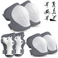 thumbnail image 1 of Rirool Kids Protective Gear Set - Knee Pads, Elbow Pads, and Wrist Guards for Skating, Cycling, Rollerblading, Scooter - Toddler to Teen Size (3-10 Years), 1 of 9
