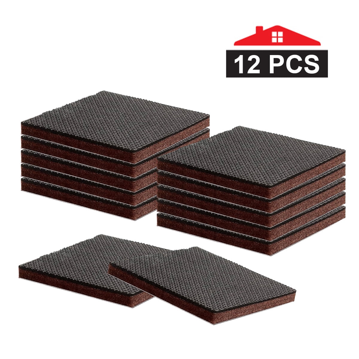Rirool NonSlip Furniture Pads Premium 12pcs 3" Pad Best Grippers