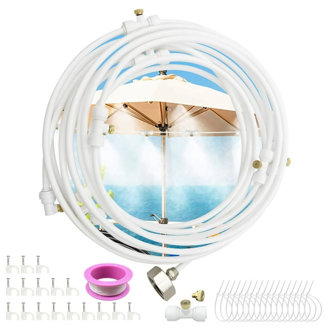 Rirool Outdoor Mister System 26FT Misters with 15 TJoints and