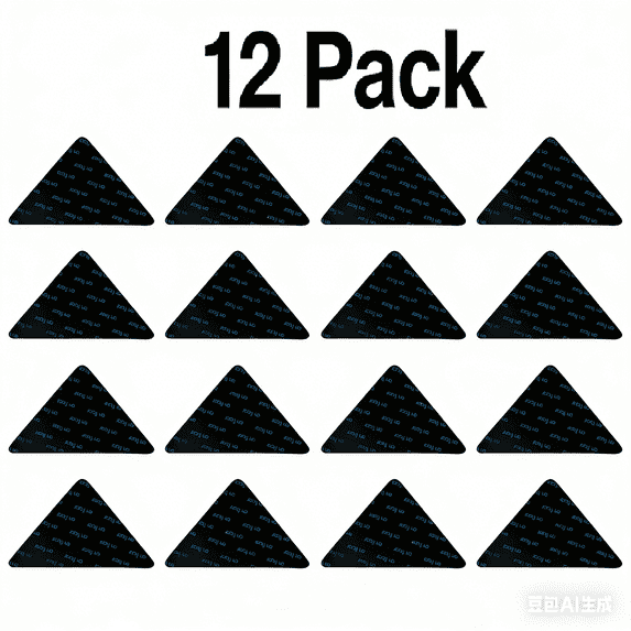 Rirozkan 12 Pack Rug Tape, Non Slip Rug Pads Grippers for Hardwood Floors and Tiles, Reusable Carpet Tape for Area Rugs, Keep Corners Flat, Double-Sided Adhesive Rug Stickers
