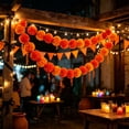 thumbnail image 1 of Rirozkan Artificial Marigold Flower Garland, 59.06 Inch Hanging Floral for Party, Home, Mantel, Indoor Outdoor, 1 of 6