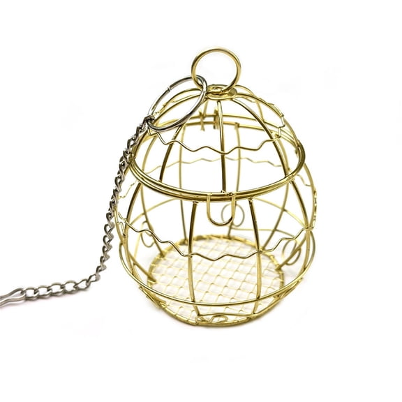 Rirozkan Bird Feeder, Outdoor Hanging Cage Feeder for Garden, Wild Bird Feeding Station, Metal Wire Mesh Feeder for Backyard, for Courtyard, Patio Decor