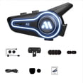 thumbnail image 1 of Rirozkan Bluetooth Motorcycle Helmet Speakers, Waterproof Wireless Intercom Systems with Microphone, Long Talk Time Noise Cancelling Headset for Passenger Communication, 1 of 7