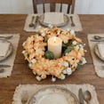 thumbnail image 1 of Rirozkan Candle Holder Wreath, Wildflower Floral Ring, 6 Inch Artificial Flower Arrangement for Pillar Candles, Table Centerpiece Base, Rustic Wedding Decor Photography Prop for Home Mantel, 1 of 6