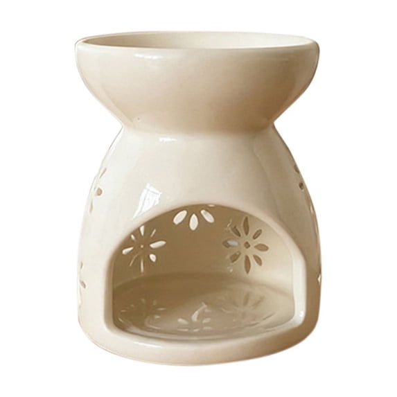 Rirozkan Ceramic Essential Oil Warmer, Tea Light Candle Holder And Wax Melt Burner, Aromatherapy Diffuser, For Home, Bedroom, And Relaxation Decor