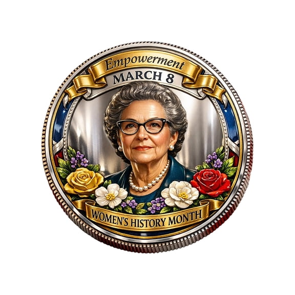 Rirozkan Commemorative Coin, Collectible Medallion, Souvenir Token, Gold Tone Commemorative Round, Gift Ornament For Collectors Historical Event Memorabilia