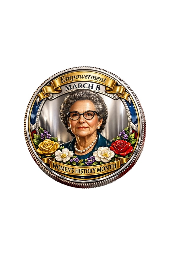 Commemorative Coin, Collectible Medallion, Souvenir Token, Gold Tone Commemorative Round, Gift Ornament For Collectors Historical Event Memorabilia