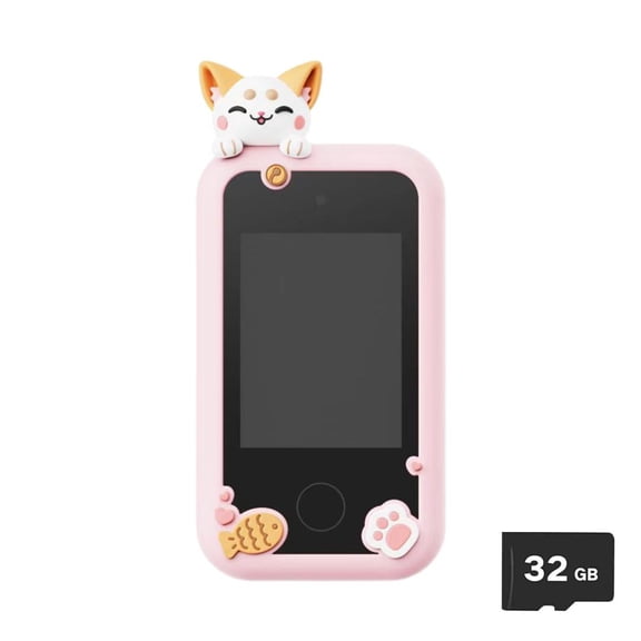 Rirozkan Digital Camera, Portable HD Camera for Beginners, 32GB Memory Card Included, Easy to Use, Multiple Functions, for Photography and Recording, Pink