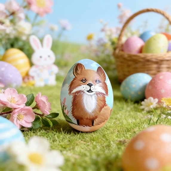 Rirozkan Easter Egg Decor, Foam Egg Craft Set, Animal Painting Egg, DIY Blank Egg Ornaments, Spring Craft Supplies, Foam Eggs for Easter Home Decor DIY Projects