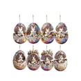 thumbnail image 1 of Rirozkan Easter Hanging Ornaments, 8 Piece Bunny and Egg 2D Flat Set, Spring Holiday Decorations for Easter Tree and Spring Home Decor, 1 of 6