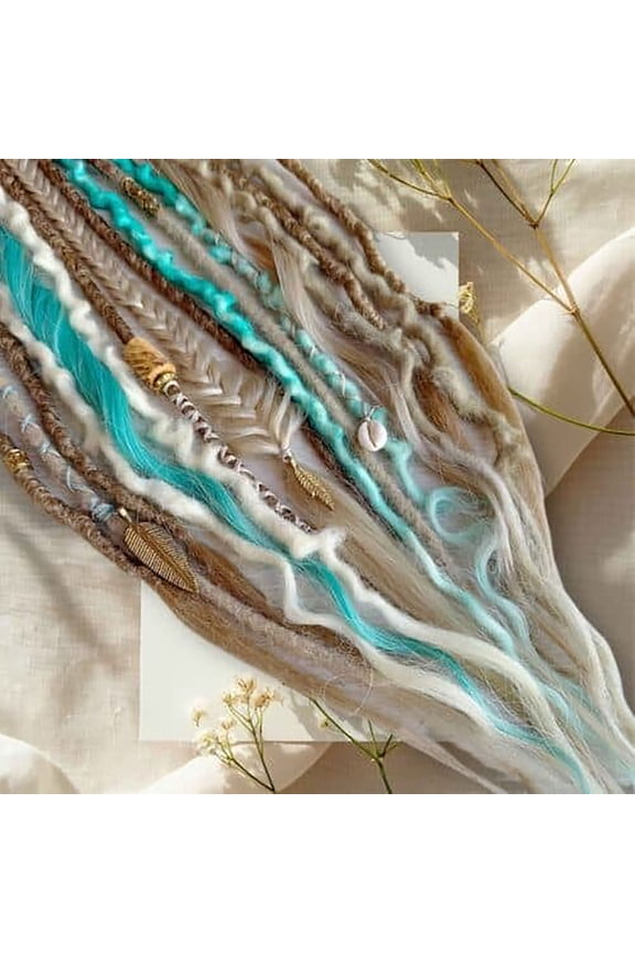 Elastic Dirty Braid Ponytail, 20 Inch Synthetic Hair Extensions, Braided Twist Ponytail Holder, Wrap Around Scrunchy Pony Tail Pieces for Women Styling