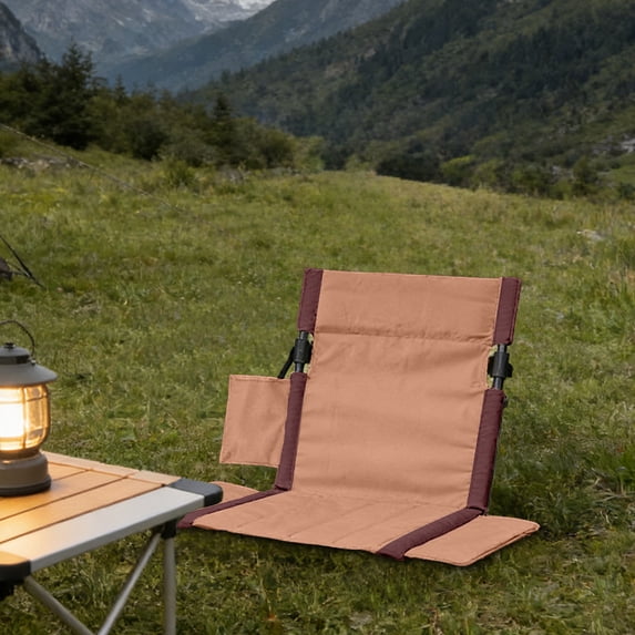 Rirozkan Folding Camping Chair, Portable Aluminum Alloy Beach Lounger, Outdoor Lawn Seat with Backrest, Compact Folding Chair for Patio, for Picnic, Hiking