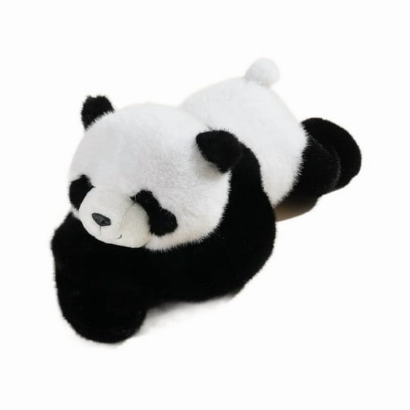 Rirozkan Giant Panda Plush, 18-Inch Realistic Stuffed Animal, Super Soft and Huggable Stress Relief Companion, Comforting Cuddle Pillow, for Bedroom Decor and Comfort