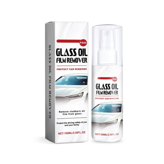 Rirozkan Glass Cleaner, Oil Film Rem Spray, Car Windshield Cleaner, 3.4 oz Glass Stain Remover, Streak Free Glass Cleaner, Glass Cleaner Spray for Car Windows Home Mirrors