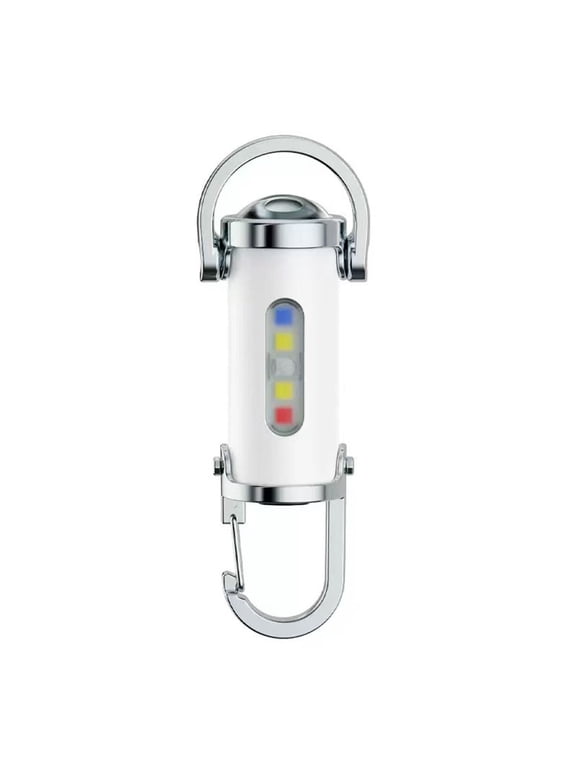 Keychain Flashlight, Mini LED Key Ring Light, USB Rechargeable Pocket Light, Small Bright Flashlight for Keys Purse Backpack