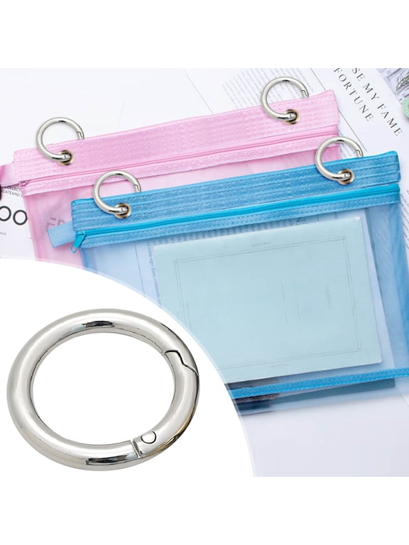 Metal Round Split Ring, Open Keychain Buckle Connector for Bag Webbing, Lanyard, DIY Accessories