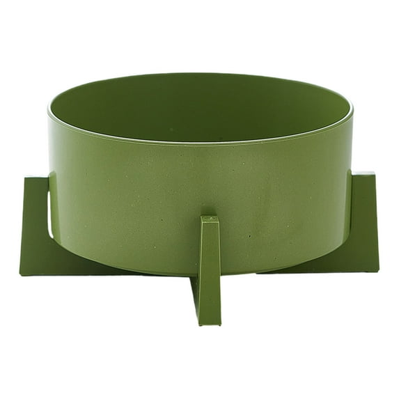 Rirozkan Plants Pot, Wooden Basin for Hydroponics, Green Copper Money Grass Container, Non Porous Water Basin, for Home, Office, Desk, Green