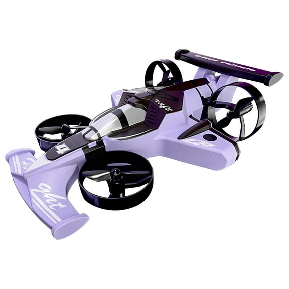 Rirozkan Remote Control Car, Stunt RC Car with Air Flying Mode, Foam Body and Gravity Sensor, Rechargeable LED Light Up Drift Car for Indoor Outdoor Play and Activities, Purple