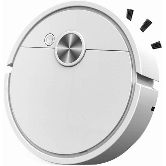 Rirozkan Robot Vacuum and Mop, 3-in-1 Sweeper, Self-Cleaning, Smart Navigation, Automatic Vacuum for Hardwood Floors Carpets, 2500 Pa Suction for Pet Hair, White