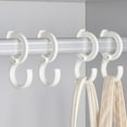thumbnail image 1 of Rirozkan S Shape Hook, Heavy Duty Plastic Hooks for Hanging, No Drill Over the Door Hooks, Multi Purpose Organizer Hooks for Home Kitchen, 10 Pack Strong Hanging Hooks, White, 1 of 8