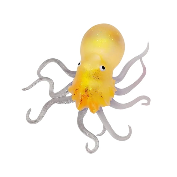 Rirozkan Sea Animal Stress Balls, Glitter Fidget Sensory Toy for Adults, Octopus Squeeze Slow Rising Figure, Anxiety Relief Decompression Ball for Party Favors