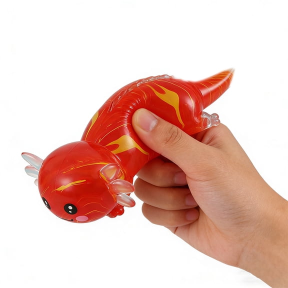 Rirozkan Slow Rising Squishies, Sensory Fidget Toys, Stress Balls, Colorful Sequined Salamander Toy, Soft Cartoon Squeeze for Anxiety Relief, Hand Exercise