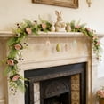 thumbnail image 1 of Rirozkan Spring Wreath, Easter Egg Vine Garland, 110cm Artificial Flower Rattan, Long Hanging Decor, Floral Vine Wreath, Easter Rattan Wreath for Home Door Wall Mantel Decoration, 1 of 6