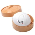 thumbnail image 1 of Rirozkan Stress Relief Toy, Squeeze Toy, Fidget Toy for Adults, Fake Steamed Bun Toy, Soft Silicone Pinching Toy, Simulation Food Toy for Office Home Anxiety Relief, B, 1 of 7