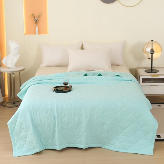 Rirozkan Summer Quilt, Cooling Blanket for AC, Lightweight Thin Quilt, Machine Washable for Full Bed 59x79 Inch