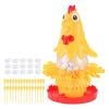 Rirozkan Tabletop Party Game, Hen Laying Egg Plucking Game, Fun Family Game Stick, Hand-Eye Coordination Activity for Family Gatherings and Game Nights