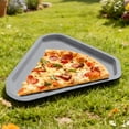 thumbnail image 1 of Rirozkan Triangle Serving Tray, Thick Plastic Food Tray, Frosted Restaurant Tray for Appetizers, Snacks, and Home Kitchen Use, Gray, 1 of 6