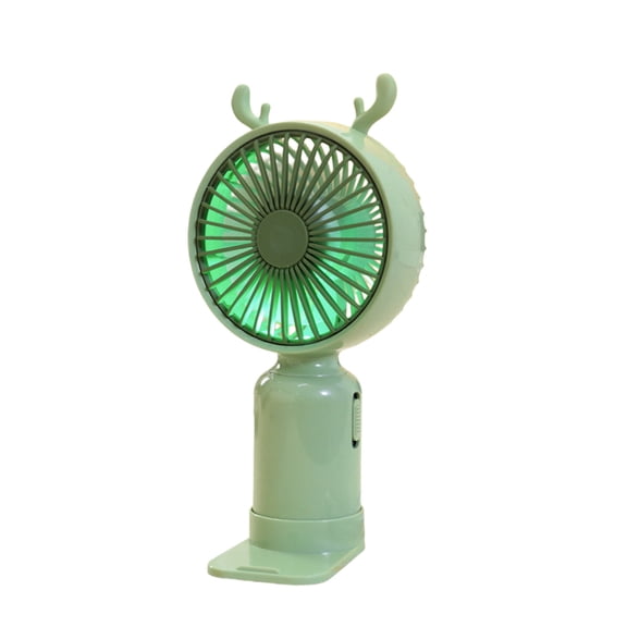 Rirozkan USB Handheld Fan, Mini Rechargeable Portable Fan, Personal Pocket Air Mover, Small Battery Fan with Stand, for Outdoor Camping Travel Home Use