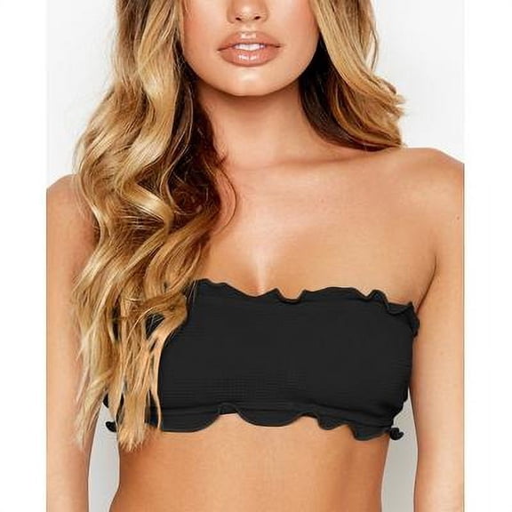 Ris-k BLACK Prowl Bikini Swim Top, US X-Small