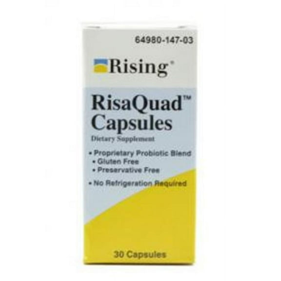 Risaquad Probiotic Dietary Supplement Capsules, 30 Count