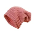 thumbnail image 1 of Risckoth Unisex Slouchy Beanie Ribbed Knit Texture Warm Winter Skull Cap, Pink, 1 of 3