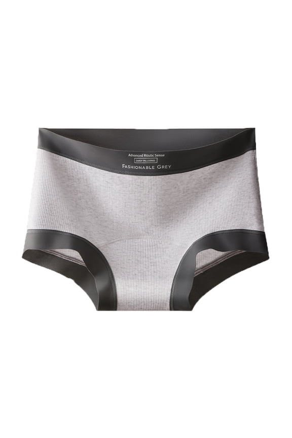 Women Mid Rise Ribbed Briefs, Seamless Stretch Hip Support Soft Daily Panties L-3XL