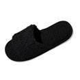thumbnail image 1 of Risckoth Women's Fuzzy Slippers Open Toe Round Head Plush Fleece Indoor Slide Shoes, 1 of 5