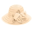 thumbnail image 1 of Risckoth Women's Organza Hat Wide Brim 3D Flower Detail Layered Design Formal Tea Party Wedding Cap, 1 of 8