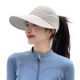 thumbnail image 1 of Risckoth Women's Sun Hat Wide Brim UV Protection Adjustable Strap Embroidered Casual Cap, 1 of 3