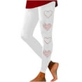 thumbnail image 1 of Risckoth Women's Valentine Leggings Heart Rhinestone Detail High Waist Yoga Pants S-3XL, 1 of 4