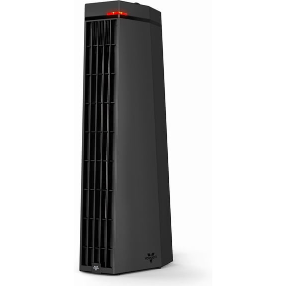 Rise 20H Whole Room Tower Heater for Home, 3 Heat Settings, Advanced Safety, Targeted Heating, 20 Inches Tall, Manual Control Dial, Heater for Bedroom, Office, and Home Use, Black