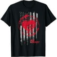 thumbnail image 1 of Rise Against- Stained Flag - Official Merchandise T-Shirt mens t shirt，black，women，funny，misfits，men，journey, 1 of 4