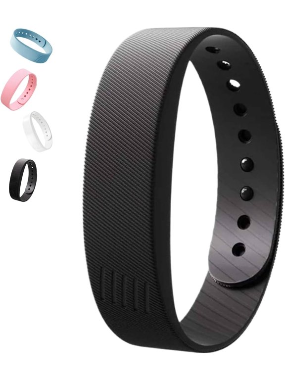 2026 Wake-Up Vibration Alarm Band, Long-Lasting Silent Alarm Clock Wristband with Gentle Vibration for Light Heavy Sleepers, Wake up Without Disturbing Others (Black)