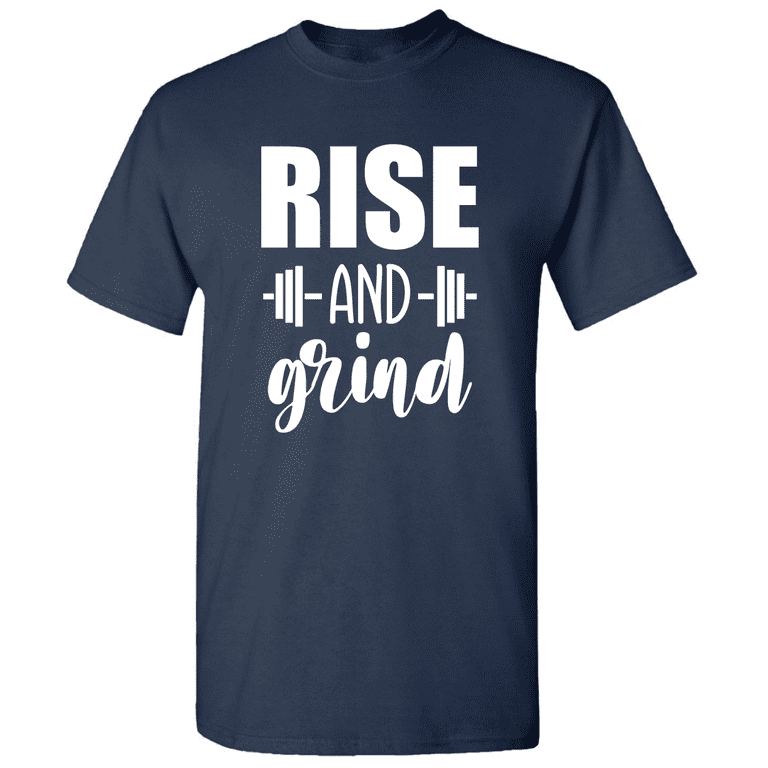 Motivational Gym Work Fitness Tee / Rise & Grind T-Shirt Motivational Gym Work Fitness Tee / Rise & Grind T-Shirt