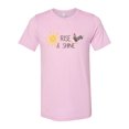 thumbnail image 1 of "Rise And Shine Shirt, Rooster Rise And Shine, Farm Shirt, Chicken Shirt, Unisex Fit, Soft Bella T, Country Sayings, Rooster Shirt, Funny, Lilac, LARGE", 1 of 1