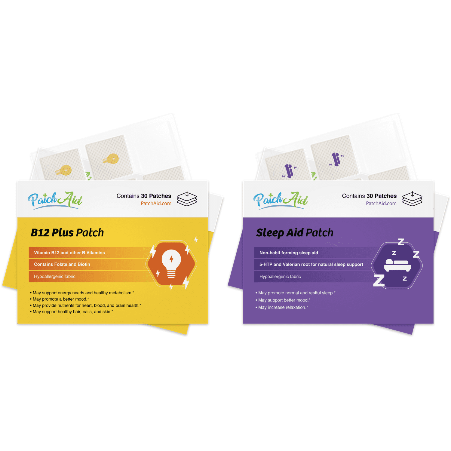 Rise And Shine Vitamin Patch Pack by PatchAid Size: 1-Month Supply