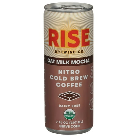 Rise Brewing Co Organic Cold Brew Nitro Mocha 7 fl oz (Pack Of 12)